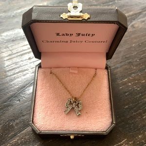 Juicy Couture Diamond Bow Necklace